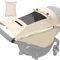 WD&CD Parasoles para Silla de Paseo, Protección Solar Funda para Cochecito de Bebé, Toldo Respirable Universal para Bebés Cochecitos- Parasol Ajustable con Protección UV 50+, Beige