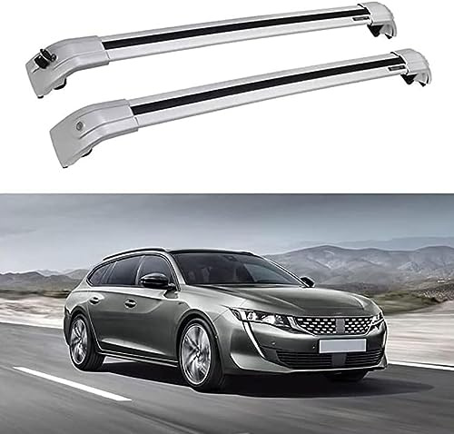 DRYFAL DachträGer RelingträGer für Peugeot 508 SW 2011-2018 Dachgepäckträger Aluminium mit Dachreling für Fahrradträger Dachboxen Skihalter