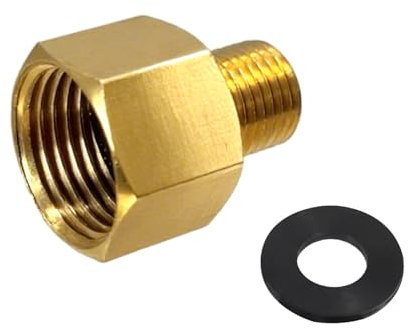 Sudnsadaks Adattatore per Bombole di Gas, Adattatore Bombole 1/2 a 1/4 GPL per Collegamento a Gas, Ottone Adattatore per Serbatoio di Propano, Connettore per Fornelli Gas, Barbecue Campeggio