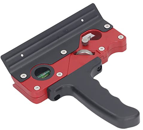 Generic Piano Smusso per la Lavorazione del Legno Piatto di Taglio Regolabile Strumento Portatile per la Lega di Alluminio per Carpentieri (rosso)