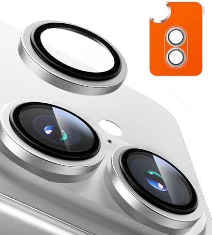 TORRAS für iPhone 17 Kameraschutz Kratzfest & HD-Klare,Silber | [Nr.1 Militärtaugliche Bruchsicherheit] Kratzfest & HD-Klare Kamera schutz für iPhone 17,9H+ Härte & Einfache Montage