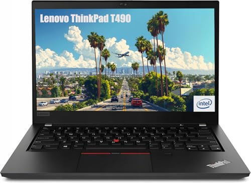 Lenovo Thinkpad T490 Business Laptop, 14 Zoll FHD (1920x1080), Intel Core i5-8365U, 16 GB RAM, 512 GB SSD, Belgian Tastatur, Windows 11 Pro (Generalüberholt)