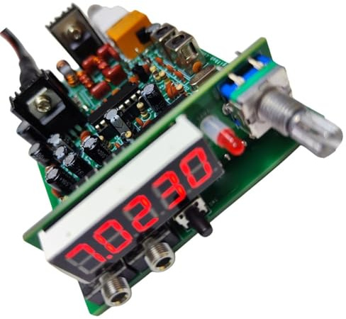 ZYNCUE Poplar Kurzwellen-PLL-Transceiver-Bausatz, CW-Funkgerät mit Frequenzbereich 7,0000–7,1000 MHz, 5 W Ausgangsleistung, für 12-V-Netzteil