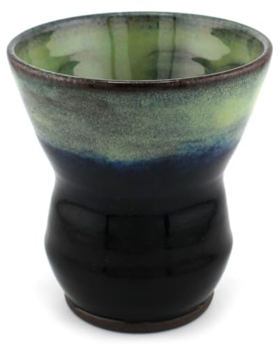 Keramik Yerba Mate Becher Cuia Shadow Tide 250-300ml handgefertigtes Matero | Handgefertigtes Matero-Steinzeug (250-300ml) in traditioneller Cuia-Form mit breitem Rand. Ideal für Chimarrao und Mate.