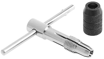 Verstellbare Ratsche T-Griff Windeisen 45# Stahl Handwerkzeug für M3-M6 Reiben in Möbelreparatur und Maschinenherstellung, langlebiges Design mit ergonomischem Griff