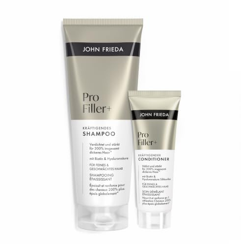 John Frieda PROFiller+ Set Shampoo/Conditioner - Inhalt: 1x 250 ml Shampoo, 1x 75 ml Conditioner - Für feines, dünnes Haar