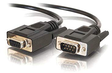 Legrand - C2G DB9 Extension Cable, Black Serial RS232 Extension Cable, 25 Foot Serial Extension Cable, Male to Female Serial Extension Cord, C2G 52033