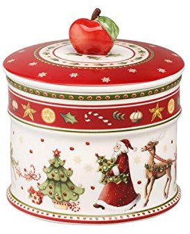 Villeroy & Boch – Winter Bakery Delight Kleine Vorratsdose, Keramik Keksdose Weihnachten, Weihnachtsdose, Gebäckdose, Plätzchendose, Keramikdose Mit Deckel, Süßigkeiten Aufbewahrung, Premium Porzellan
