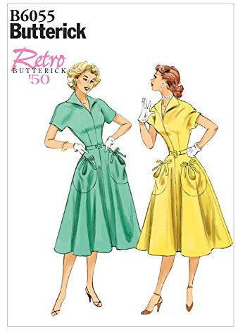 Butterick BTK 6055 A5 (6-8-10-12-14) Schnittmuster zum Nähen, Elegant, Extravagant, Modisch