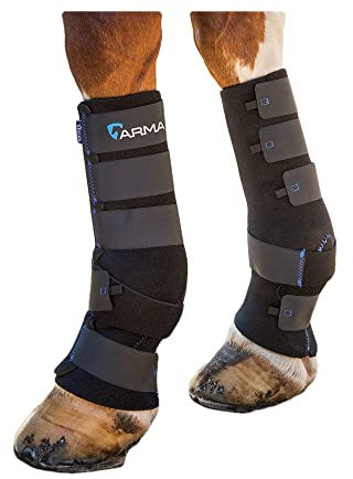 Shires ARMA Deluxe Mud Socks Turnout Wraps Cob Black