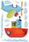 alles-meine.de GmbH XL Set: Wandtattoo/Sticker - Schiffe & Eisenbahn - Flugzeug - Fahrzeug - auch als Fensterbild/Fenstersticker - selbstklebend wiederverwendbar - Wandsticke..