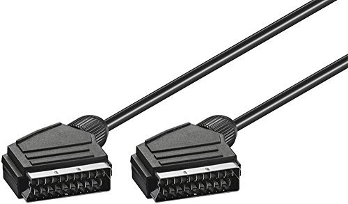Goobay 34170 Scart Verbindungskabel, Vernickelt, ø 7 mm - Scartstecker (21-Pin) > Scartstecker (21-Pin)