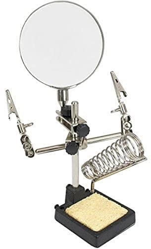 InLine® 43046A Tercera Mano con Lupa y Soporte para Soldador 1 artículo