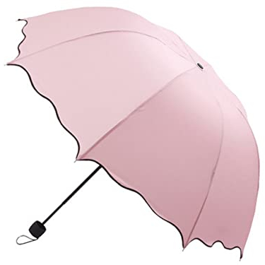 ACEFAST INC Paraguas plegable con diseño de hojas de camuflaje, protección contra rayos ultravioleta, transparente, M