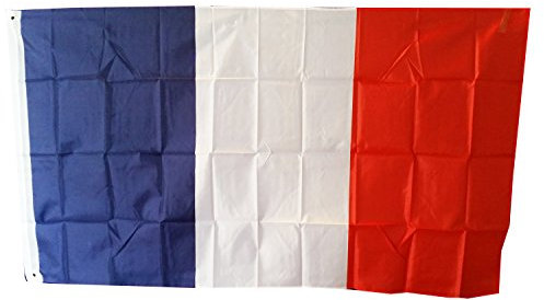 Französische Flagge - 150 cm von 90 cm / 5 'x 3' / Polyester/Frankreich / Bastille-Tagesandenken