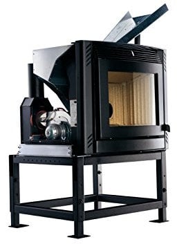 Camino a pellet canalizzata Ravelli 9.5 kW Inserto RC1000 Box