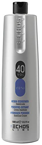 Echosline Professional Agua Oxigenada 40 Vol, Multicolor, 1L, 1000