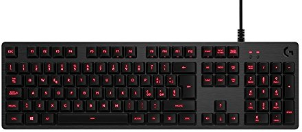 Logitech G413 Teclado Gaming Mecánico, Teclas Retroiluminadas, Teclas Romer-G Táctil, Aleación de Aluminio 5052, Personalizable, Conexión de Paso de USB, Disposición QWERTY Italiano, Carbón