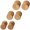 Flongo 6 Stück Holz Ohrstecker Set Knopf Männer Frauen Ohrringe Holz Ohrstecker Gestüt Stecker Ohrringe Braun Fake Plug Tunnel Ohrstecker Piercing Ohrschmuck