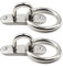 SeeRaphee 304 Edelstahl-Augen-Auflage-Platten-Anker-Berg mit Ring 5/16 8mm groß für Yoga-Schwingen-Hängematten/Boots-Rigging/Marineplattform-Hardware/Aufhebung-Trainings-Bügel
