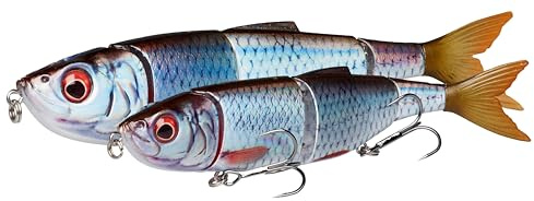 Savage Gear 4Play V2 Swim & Jerk - Jerkbait zum Hechtangeln, Hechtköder zum Spinnangeln, Wobbler für Hechte, Swimbait