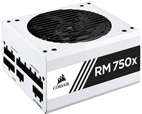 Corsair RM750x unidad de - Fuente de alimentación (750 W, 13,5 cm, 1 Ventilador(es), Superior, Activo, 20+4 pin ATX), Blanco