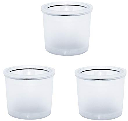ALLOMN Capsules Réutilisables de Capsule de Café, 3 PCS Filtre à Café Concentré Italien à Capsules Compatible avec la Machine à Café ILLY pour illy y3, x8, y5milk, y1.1, y5, x7.1, x9 (Transparent)