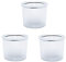 ALLOMN Capsules Réutilisables de Capsule de Café, 3 PCS Filtre à Café Concentré Italien à Capsules Compatible avec la Machine à Café ILLY pour illy y3, x8, y5milk, y1.1, y5, x7.1, x9 (Transparent)