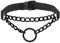 Manfnee PU Leder Choker Punk Goth Emo Circle Kette Choker Halsband Halskette für Frauen Männer verstellbar
