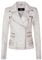 Infinity Leather Damen Retro Weiß 100% Nappaleder Bikerjacke XL