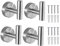 Lifeicomall Ganci da parete per asciugamani, per bagno, doccia, cucina, in acciaio inox SUS 304, argento (silver 4)