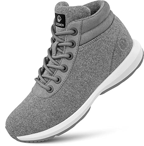 Giesswein Wool Sneaker High Top Men - Gefütterte Merino Schneestiefel | Kuschelig warme Merinowolle & High-Top-Schaft – Winter Outdoor Boots für Herren, durch Schnee, Matsch & City