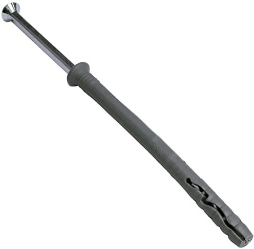 AERZETIX - C57455 - Set di 50 tasselli chiodi Ø6x80mm + 50 viti Ø4x85mm a testa fresata - per fissaggio in calcestruzzo/mattoni/blocchi di cemento