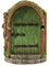 Feentür Wichteltür, Hölzerne Feen Türen für Garten Elfen Tür Miniatur Yard Ornamente für Garten Yard Bäume Stil H
