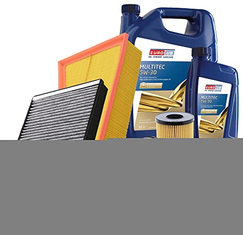 BESTPRICE Inspektionspaket Filterset mit 1x Ölfilter, 1x Kraftstofffilter, 1x Luftfilter, 1x Innenraumfilter (Aktivkohle), 1x Motoröl 5W-30 6 l, Kompatibel mit FORD GALAXY II (WA6), S-MAX (WA6)