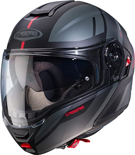 CABERG LEVO X MANTA MATT BLACK/ANTHRACITE/RED L