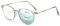 Lanomi Progressive Multifokale Lesebrille Blaulichtfilter Damen Herren Rund Gleitsichtbrille Lesehilfe Sehhilfe UV400 Schutz Brille mit Stärke Grau Gleitsichtbrille 1.0