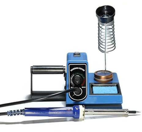 Soldering Station, 60W Adjustable Temperature Digital Soldering Iron 200°C~500°C for DIY, Appliance Repair and Circuit Board Welding (UK)