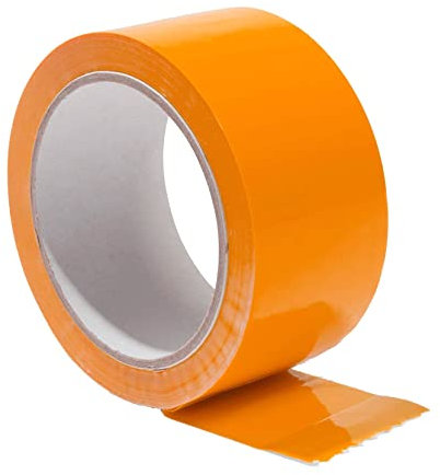Isupli Orange Parcel Packaging Tape 48mm x 66m - Gaffer Tape, Duct Tape Heavy Duty, Duck Tape Heavy Duty for Secure Sealing and Wrapping