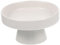 Luxshiny Ceramic Footed Bowl - Fruit Serving Tray, Decorative Pedestal Bowl, Vintage Round Holder, Dessert Display Stand for Kitchen Counter Centerpiece - White