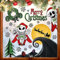 Yovkky Merry Christmas Nigh.tmar.e BEF.ore Christmas Window Clings, Santa Claus Xmas Tree Stickers Decals Decor, 2025 New Year Winter Holiday Party Home Kitchen Decorations