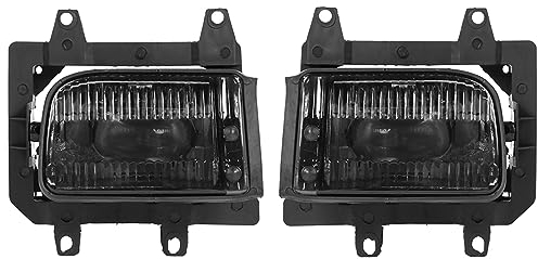 WOZIES Nebelscheinwerfer auto 1 Paar Autolicht Frontstoßstangengrill Nebelscheinwerfer mit Glühbirnen 63171385945 63171385946 Für BMW E30 325e 318i 1985