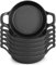 Ziliny Mini Skillets Cast Iron Pan 6.34 x 1.5 Inch Ramekin Set Black Small Casserole Dish Cookware Oven Safe for Kitchen Indoor Outdoor Picnic(6 Pack) (JNE-Ziliny-228)