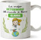 MUGFFINS Tazas Personalizadas para VETERINARIA mujer - En Español - Eres Mejor del Mundo - 11 oz / 330 ml - Regalo Personalizable original y divertido