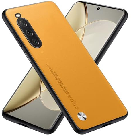 RankOne Coque Compatible avec Smartphone, Compatible with Sony Xperia 10 V (6.1), Etui en Silicone Housse - Jaune