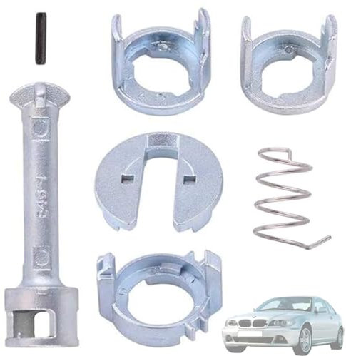 Twowinds - Barillet Serrure Compatible avec BMW E46 Série 3 Combi, Berline, Coupé, Cabriolet (1998-2005) - Porte Avant Droite et Gauche - 51218244050 - Cylindre Verrouillage - 45mm (lot de 7 pièces)
