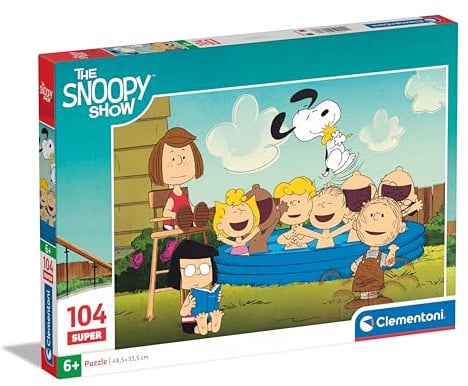 Clementoni Supercolor Peanuts Children Kinder Puzzle 104 Teile - Puzzle 37,9 x 26,9 cm für Kinder ab 6 Jahre - Geschicklichkeitsspiel von Clementoni 25770