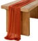 Mateju 1 Pièce Voilage Arche Mariage Décoration Mariage, Tenture Romantique Mariage Arche Tenture Mariage Rideau de Gaze pour Toile de Fond Déco Mariage Fenêtre Salon (80x1000cm,Orange)