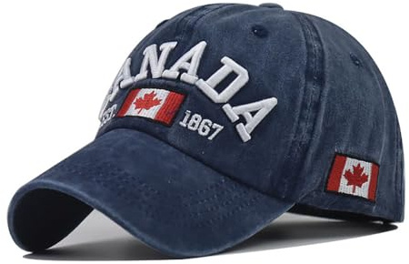 FVKTHNVS Baseballkappe mit Flagge, Kanada-Stickerei, 1867, Gedenkmütze, Unisex, Outdoor-Kappe, Pops-Hut