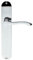 Pair Scroll Lever Door Handle on Latch Backplate – 242 x 40mm - Polished Chrome | Lever on Backplate Door Handle - Internal Door Hardware
